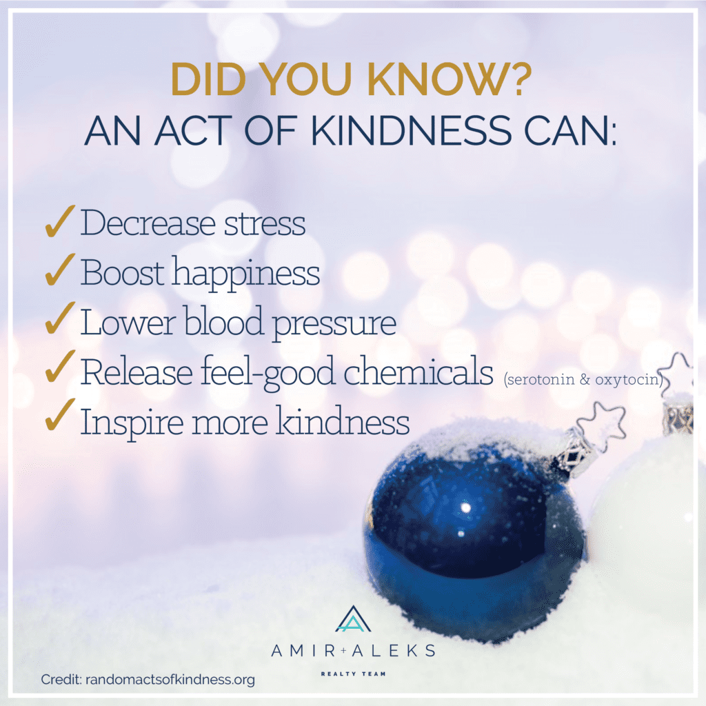 An act of kindness can boost happiness