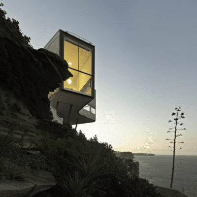 home on a cliff